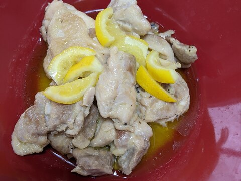鶏肉で簡単☆檸檬のオリーブ煮！
